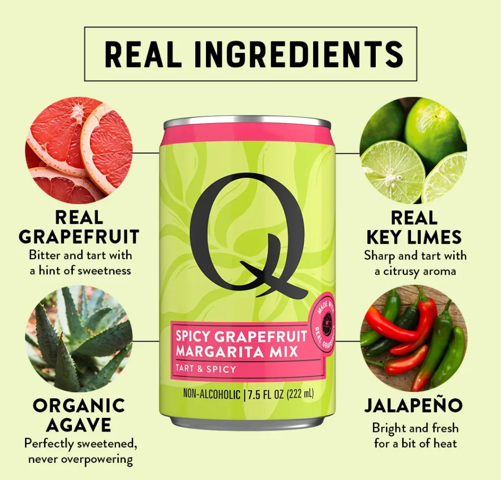 Q Mixers Margarita Spicy Grapefruit Ingredients