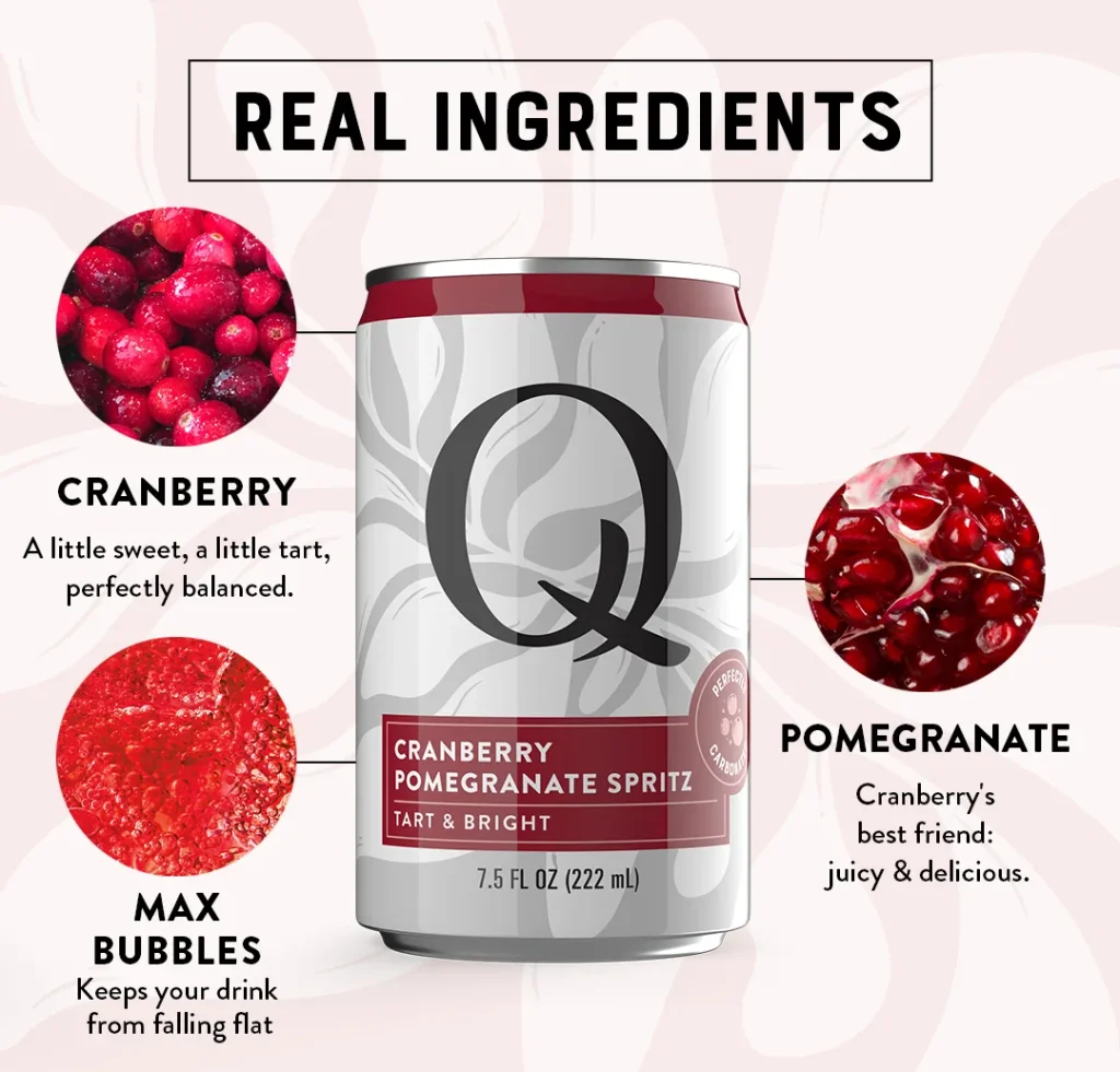 QMixers 2025 Amazon PDP CranberryPomegranateSpritz Ingredients