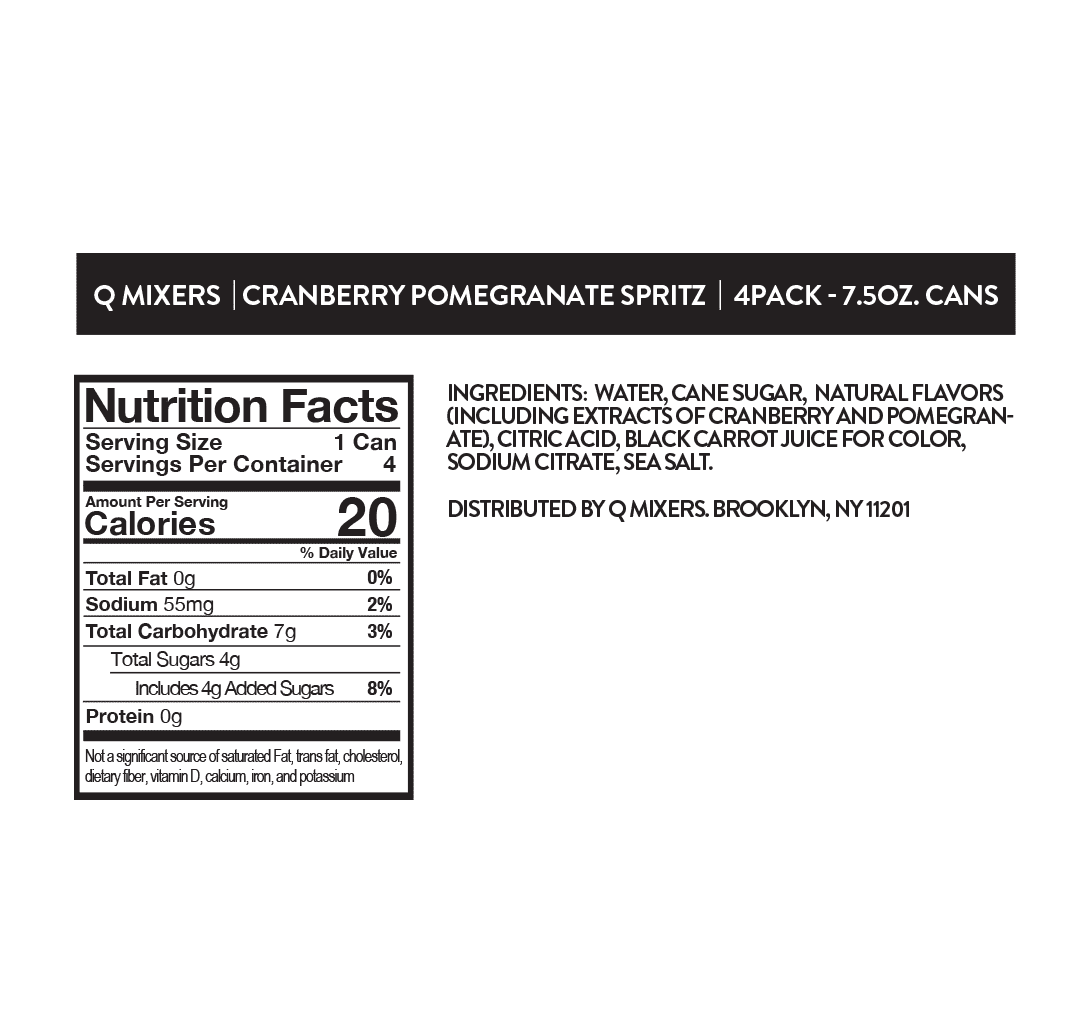 QMixers 2025 Amazon PDP CranberryPomegranateSpritz Nutrition