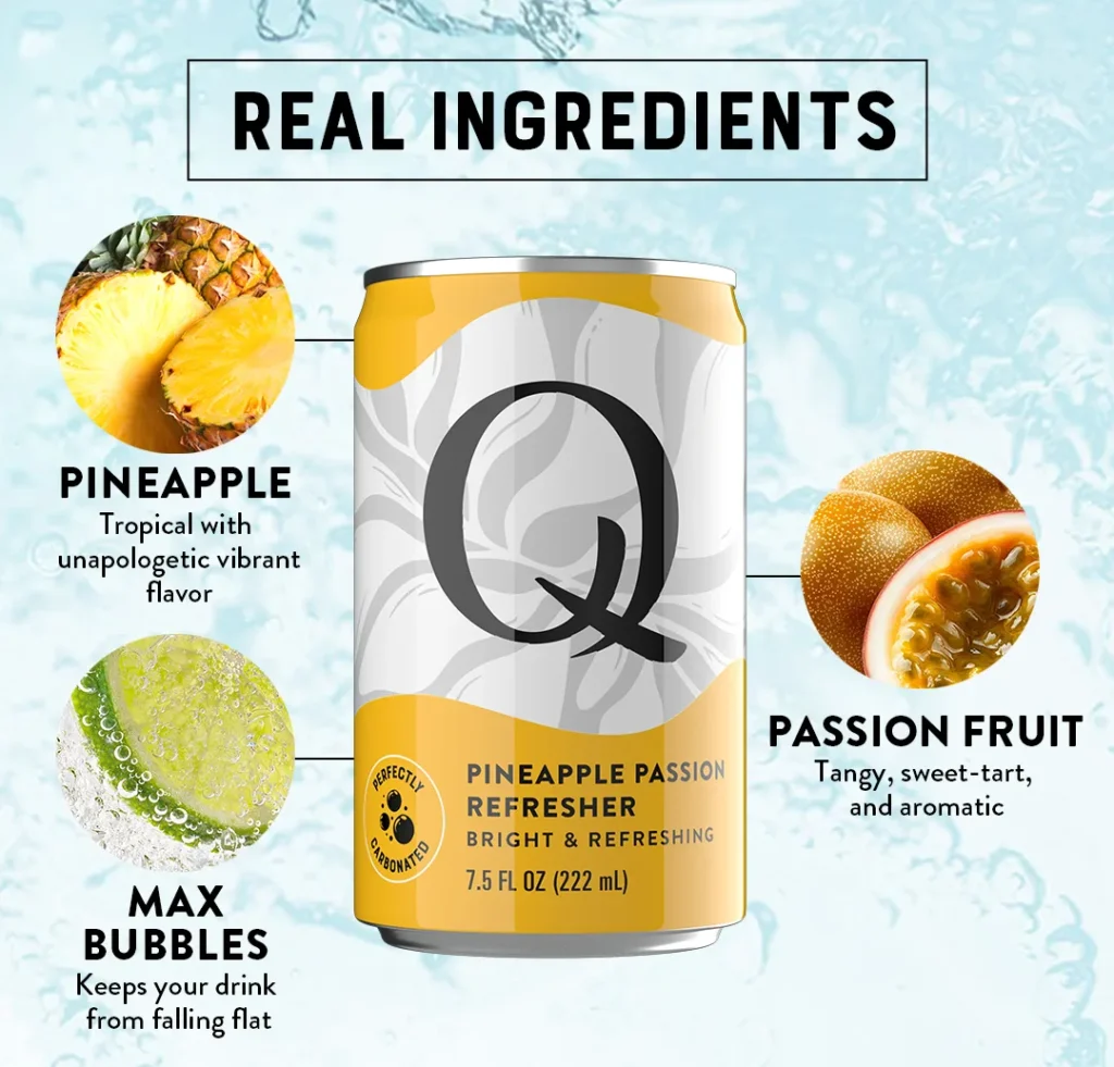 QMixers 2025 Amazon PDP Refreshers Ingredients Pineapple