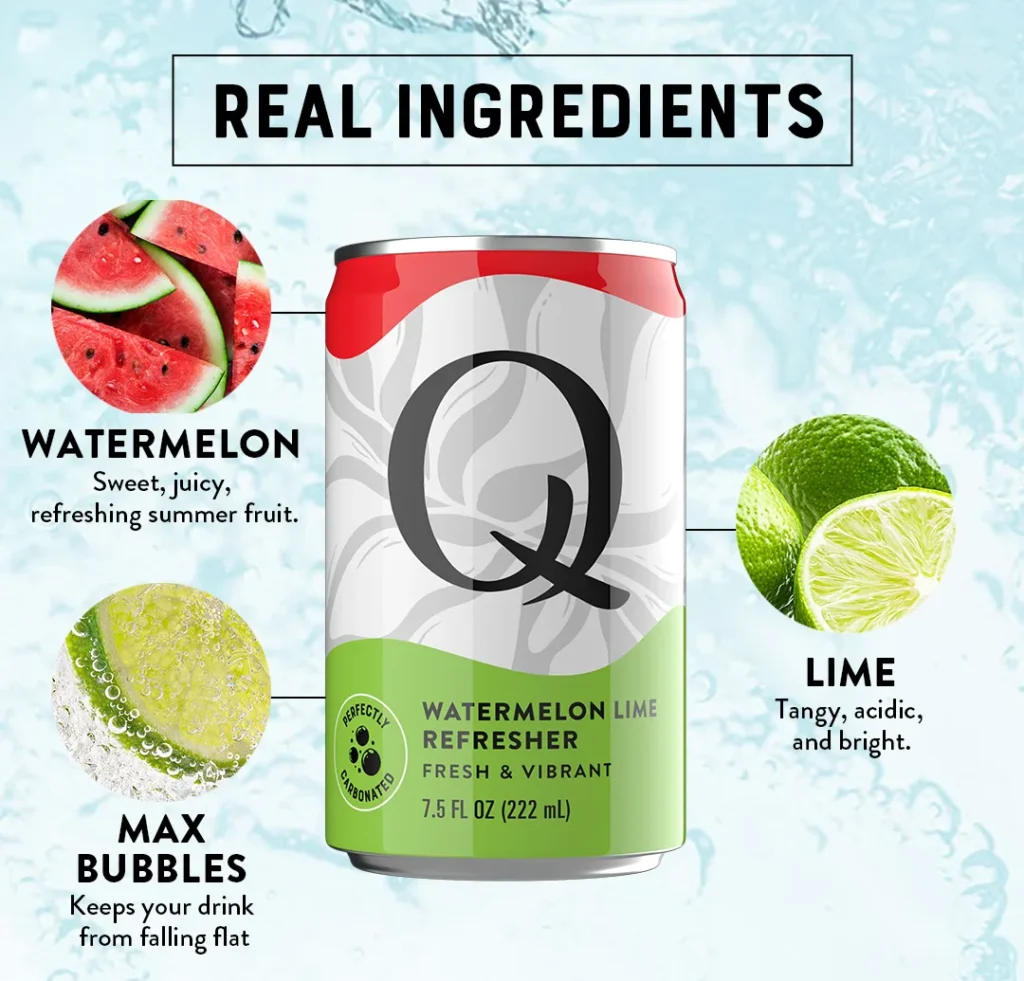 QMixers 2025 Amazon PDP Refreshers Ingredients Watermelon